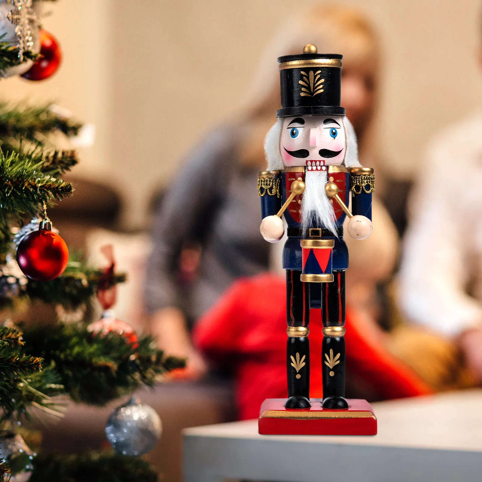 Nussknacker-Ornament, riesige Weihnachten, 150 cm, Spieluhr, Lebkuchen-Dekoration, Holzornamente, Figuren 4