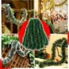 50/2 m Weihnachten Lametta Bänder Girlande Grün Zuckerrohr Kranz Weihnachten Baum Hängen Pendent Ornamente Hochzeit Party Wand Dekor liefert 6