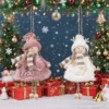 Nette Weihnachtsbaum Anhänger Engel Schneemann Puppe Santa Claus Hängen Anhänger Weihnachten Baum Party Geschenk Anhänger Auto Hängen Dekor 2