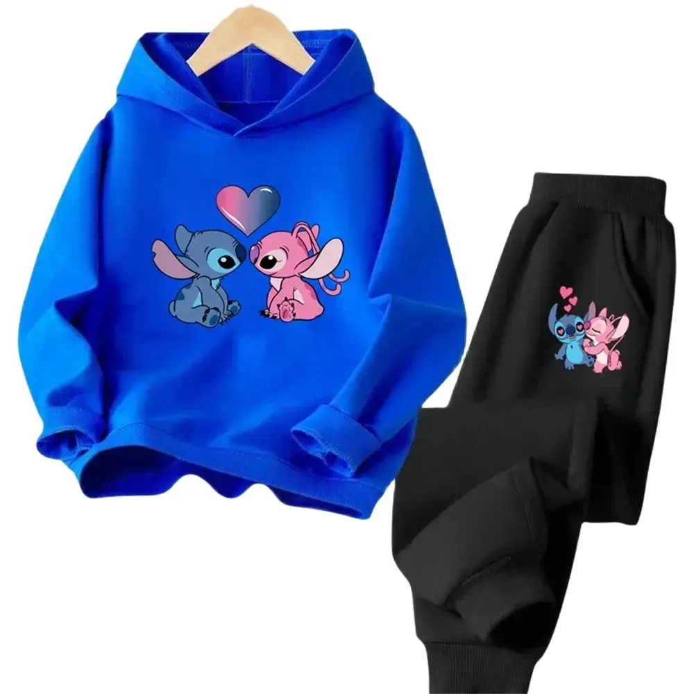 Kinder Stich Hoodies Frühling Herbst Mode Kinder Pullover Lange Ärmel Trucksuit Sweatshirts Druck Jungen Mädchen Stich Tops