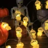 Gruselige Mumien-LED-Lichterkette, USB-batteriebetrieben, Halloween-Dekoration, perfekt für Geisterfestivals, Weihnachtshochzeitsfeiern