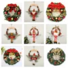 Weißer Weihnachts-Feiertags-Kunstkranz, dekorativer Simulations-Türkranz, Weihnachtsdekoration für Fenster, Weihnachtsanhänger 2
