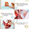 Weihnachten Aufkleber Fenster Aufkleber große Santa Schneeflocke haften DIY Wandt ür wieder verwendbare statische Aufkleber Aufkleber für Vitrine Party 6