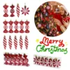 Weihnachten Süßigkeiten Anhänger Bunte Lutscher Cane Hängen Ornament Weihnachtsbaum Dekoration Neujahr Geschenk Weihnachten Party Supplies