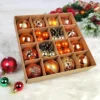 Weihnachten 3-6 cm Boxed Ball Anhänger 42 Stücke/44 Stücke Farbe Weihnachtsbaum Ball Dekoration Set Kreative Urlaub Geschenke für Freunde 2