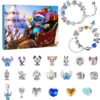 Disney Stitch Weihnachts-Adventskalender, Blindbox-Armbänder, 24-Tage-Weihnachts-Countdown-Kalender, Halskette, DIY-Schmuckset, Geschenk für Mädchen 4