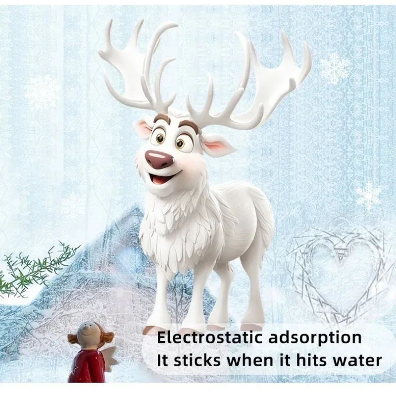 Selbstklebender Weihnachts-Fensteraufkleber aus PVC, weiße Schneeflocke, Urlaubsdekoration für Zuhause, Büro, Geschäft, festliche Dekoration 6