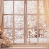 Weihnachten Schneemann Schneeflocke Weihnachtsmann Wandaufkleber Neujahr Glas Fenster Dekoration Wandbild Zimmer Home Decor Elektrostatische Aufkleber 5