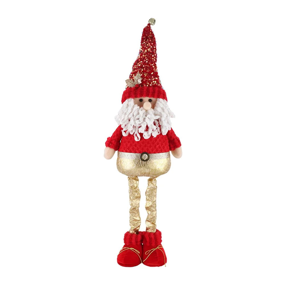 Weihnachts puppe 50cm Teleskop beine alter Mann Schneemann Elch Haupt dekoration Weihnachts geschenk 6