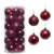 24pcs burgundy