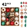 42PCS 6CM Weihnachten Kugeln Ornamente Weihnachten Baum Hängen Anhänger Home Party Weihnachten Baum Dekoration Neue Jahr Geschenke Navidad 2