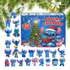 Stitch Adventskalender Box Lilo Stitch Blind Box 24-Tage-Modell Anime Figur Countdown-Kalender Ornament Kind GK Weihnachtsgeschenke