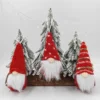 3/12x Weihnachtsdekorationszubehör Gestrickte Wolle Waldmann Puppe Kleiner Anhänger Gesichtslose Puppe Weihnachtsbaum Dekoration Hängen 6