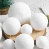 54/6PCS Schaum Weihnachten Bälle Weihnachten Baum Hängen Anhänger Weiß Schneeball Hochzeit Neue Jahr Party Hause Dekorationen ball Ornament 3