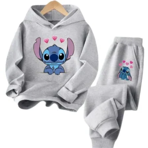 Aloha Stitch Sweatshirt Hoodies Mode Pullover Anime Hoody Cartoons Mädchen Junge Kinder Langarm Freizeitkleidung Stitch Trucksuit