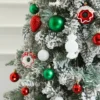 56 Teile/schachtel Weihnachten Ball Donut Cane Candy Tannenzapfen Ornament Rot Weiß Grün Weihnachten Baum Anhänger Weihnachten Neue Jahr Decor Navidad 6