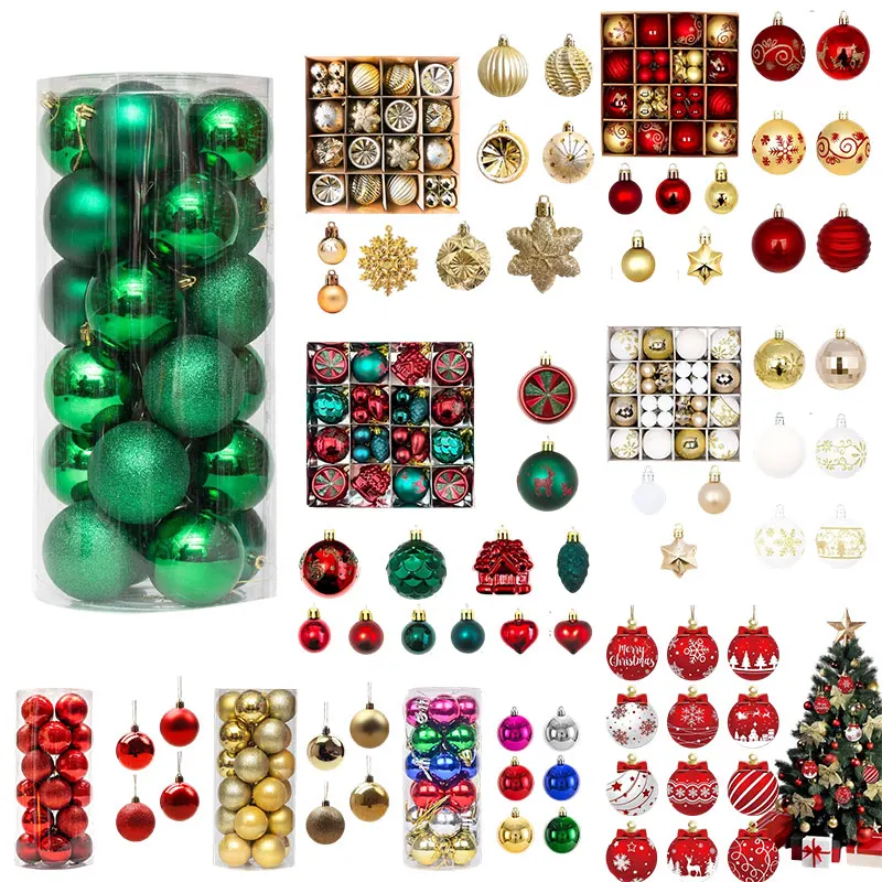 2025, Frohe Weihnachten Baum Dekoration Set Neujahr Anhänger Dekoration Weihnachten Ball Deko Für Baum Foto Requisiten Dekor Kit Liefert 4