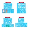 Weihnachten Fenster Aufkleber Set Santa Elch Schneeflocke Glas Cling Aufkleber Weihnachten Dekor 2