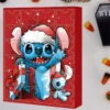 24 Stück Disney Stitch Figur Anime Acryl Modell Weihnachten 24 Tage Adventskalender Box Jungen Mädchen Party Geschenk Kinder Festival Spielzeug 5