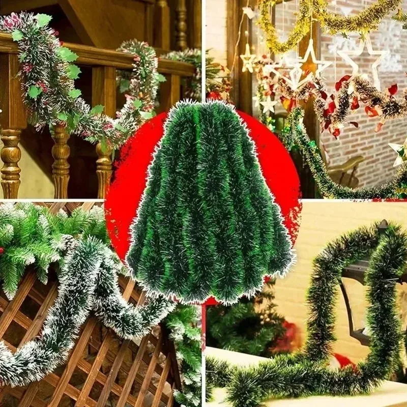 Weihnachten Grün Zuckerrohr Lametta Bänder Simulierte Madde Hochzeit Party Atmosphäre Dekoration Kranz Weihnachten Baum DIY Hängende Ornamente 5