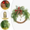 Weihnachts kranz Bauernhaus Boho Girlande Glocke Girlande Tür hängen Weihnachts baum Ornamente hängen Ornamente Weihnachten 4