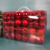 100PCS Langlebige Kunststoff Weihnachten Ball Set 8cm 20 Farben Weihnachten Baum Kugeln Suspensable Weihnachten Ornament Ball Szene liefert 2
