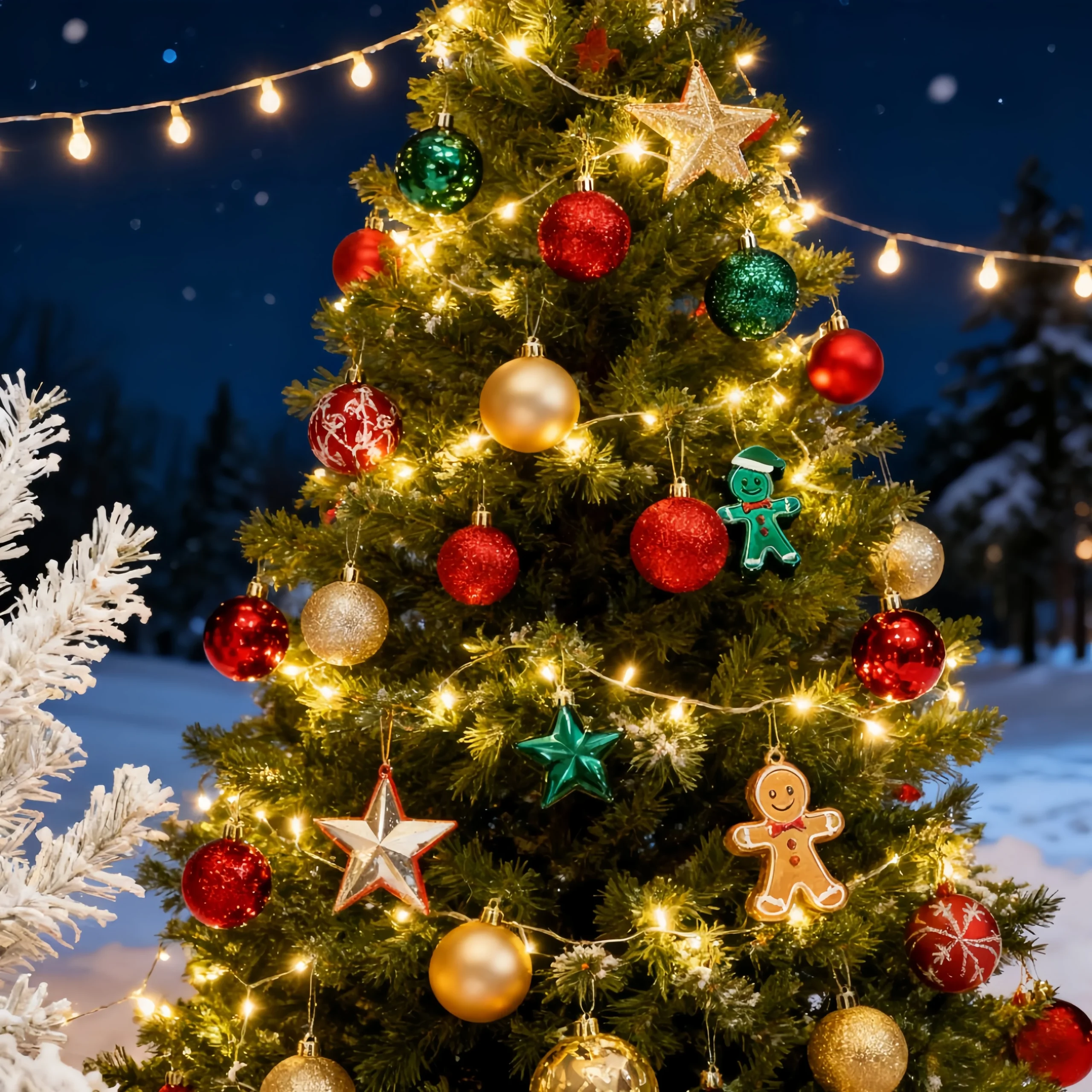 Neue festliche bemalte bruchsichere Weihnachtskugeln Set für Weihnachtsbaum DIY dekorative Ornamente Neujahr Santa Home Decor Geschenk 5