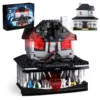 Haunted House Bausteine Spielzeug Monster Hut Modell Blöcke Heimdekoration mit LED-Licht, Halloween-Geschenke für Jungen und Mädchen