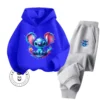 Stich Cartoon erschwing lichen Langarm Hoodie für Kinder Party tragen Spaß Stil fröhliche Atmosphäre lebhaften Frühling Herbst Sport Hoodie Set 5