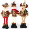 3PCS Weihnachten Dekorative Weihnachten Puppen Rentier Schneemann Santa Claus Stehende Puppe Neue Jahr Ornament Weihnachten Frohe Weihnachten