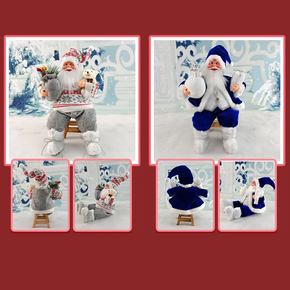 Weihnachtsbaumschmuck für Zuhause, Höhe 35 cm, Weihnachtsmann-Puppe, Kindergeschenke, Fensterschmuck, Navidad, Neujahr 2024 5