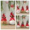 Neujahr Weihnachten Mini Harz Figuren Weihnachtsmann Schneemann Elch Ornament Micro Landschaft Frohe Weihnachten Ornament Dekoration 3