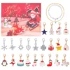 Hot Stitch Mickey Weihnachten Adventskalender Disney Armbänder Schmuckherstellung Kit Mädchen Geschenk 24-Tage Weihnachten Countdown-Kalender Diy 6