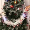 10/2 m Weihnachten Band Girlande Licht String Grün Weiß Cane Lametta Bänder Weihnachten Baum Hängen Pendent Kranz Dekor nachtlicht 3