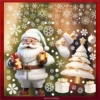 Cartoon Weihnachtsmann Schneemann Schneeflocke Weihnachten Wandaufkleber Glasfenster Elektrostatische Wandtattoos PVC Aufkleber Home Room Decor 5