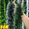 60/2M Weihnachten Lametta Bänder Girlande Grün Zuckerrohr Kranz Weihnachten Baum Hängen Pendent Ornamente Hochzeit Party Home Decor liefert 6