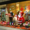 Weihnachten Aufkleber Fenster Aufkleber große Santa Schneeflocke haften DIY Wandt ür wieder verwendbare statische Aufkleber Aufkleber für Vitrine Party
