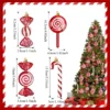 6-24PCS Weihnachten Lutscher Zuckerstange Anhänger Weihnachten Baum Hängende Kugel Ornamente Weihnachten Party Dekorationen für Neujahr geschenk 3