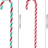 Weihnachten Zuckerstangen Hängen Anhänger Acryl Twisted Krücke Für Weihnachten Baum Ornamente Neue Jahr Party Dekoration Lieferungen 6