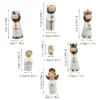 7-teiliges kleines Krippenset aus Kunstharz, kleine Weihnachtskrippe, Weihnachtsfigur, kleine Krippenspielset, Weihnachtskrippe 6