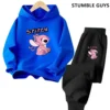 Stich Hoodies Mädchen Sweatshirt Herbst Langarm Harajuku Pullover Disney Serie Stich Casual Mit Kapuze Tops Kinder Trucksuit 4
