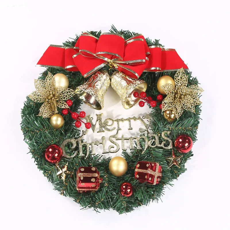 Weihnachtskranz für Haustür, 30 cm, Hotel, Einkaufszentrum, Weihnachtsanhänger, Weihnachtsgeschenk, Girlande, Ornament 3