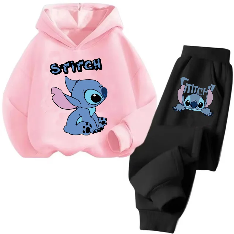 Manga Kinder Hoodies Stich Kawaii Pullover Sweatshirt Anime Trucksuit Manga Cartoons Mädchen Junge Kinder Herbst Casual Kleidung 3
