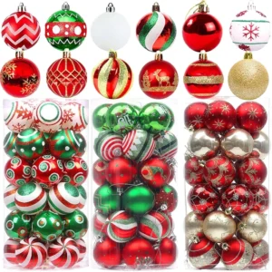 6 cm Weihnachtskugel Weihnachtsbaum Bunte bemalte Kugeln Hängende Anhänger Ornamente Weihnachten Neujahr Party Dekoration Lieferungen