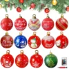 60 cm Outdoor Weihnachten Aufblasbare Dekorierte Kugel Leuchten PVC Riesige Große Kugeln Weihnachtsbaum Dekorationen Ball Mit Licht Ornament 3