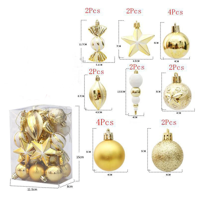 20/29 stücke Weihnachten Ball Dekoration Hängen Weihnachten Baum Anhänger Ornamente Für Home Room Decor Neue Jahr 2026 Geschenke Zubehör 5
