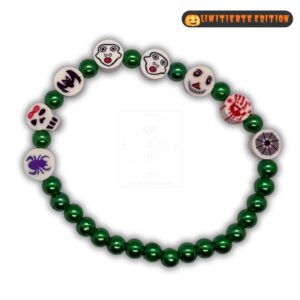 Halloween-Armband „Spooky Night“ – mit Gespenstern & Spinnen