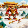Lego Mini Mech Serie 80051, Wukong Little Hero, Bausteine für Männer und Frauen, Kinderspielzeug, Geschenke 4
