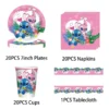 Lilo And Stitch Birthday Decoration Kit Pink Stitch Party Theme Tableware Plates Cups Napinks Tablecloth Supplies For Kids 2