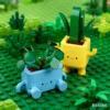 Lego-Bausteine 10349, fröhlicher Topf, Mini-Pflanzen, kleine grüne Pflanzen, Blumenstrauß-Serie, zusammengebautes Spielzeug für Kinder, Geschenk 4